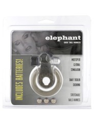 SEVEN CREATIONS ANILLO VIBRADOR CON ELEFANTE ESTIMULADOR