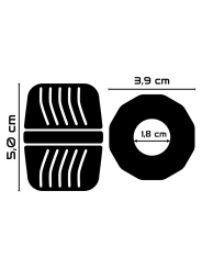 POWERING SUPER FLEXIBLE Y RESISTENTE ANILLO PENE 5 CM PR11 NEGRO