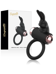 COQUETTE CHIC DESIRE COCK RING ANILLO VIBRADOR NEGRO GOLD