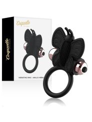 COQUETTE CHIC DESIRE COCK RING BUTTERFLY ANILLO VIBRADOR NEGRO GOLD