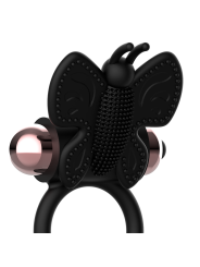COQUETTE CHIC DESIRE COCK RING BUTTERFLY ANILLO VIBRADOR NEGRO GOLD