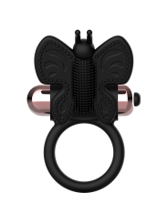COQUETTE CHIC DESIRE COCK RING BUTTERFLY ANILLO VIBRADOR NEGRO GOLD