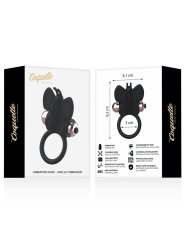 COQUETTE CHIC DESIRE COCK RING BUTTERFLY ANILLO VIBRADOR NEGRO GOLD