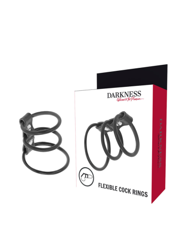 DARKNESS SET DE 3 ANILLAS PENE FLEXIBLE