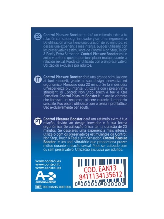 CONTROL ANILLO VIBRADOR PLEASURE BOOSTER
