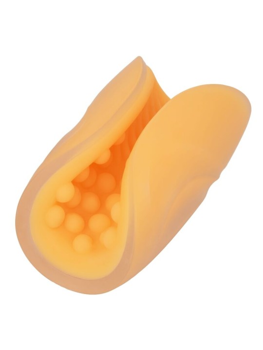 CALEXOTICS BEADED GRIP MASTURBADOR TEXTURADO NARANJA