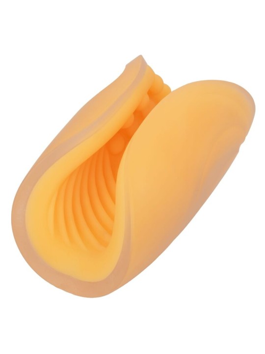 CALEXOTICS BEADED GRIP MASTURBADOR TEXTURADO NARANJA