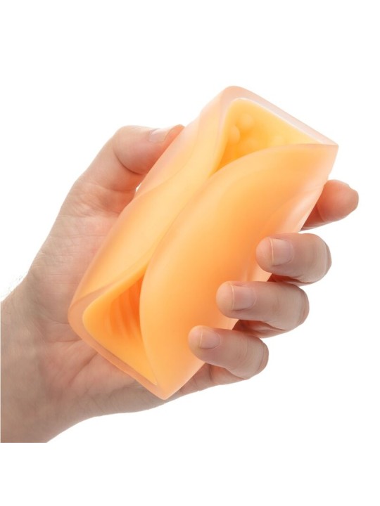 CALEXOTICS BEADED GRIP MASTURBADOR TEXTURADO NARANJA