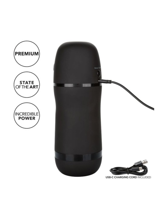 CALEXOTICS OPTIMUM POWER MASTURBADOR CON VIBRACION Y ONDAS ESTIMULADORAS