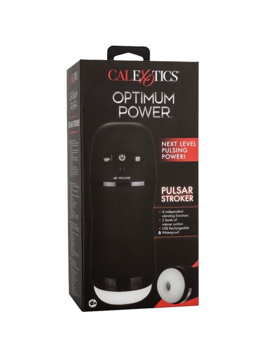 CALEXOTICS OPTIMUM POWER MASTURBADOR CON VIBRACION Y ONDAS ESTIMULADORAS
