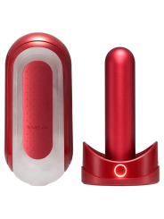 TENGA FLIP 0 ZERO ROJO CON CALENTADOR