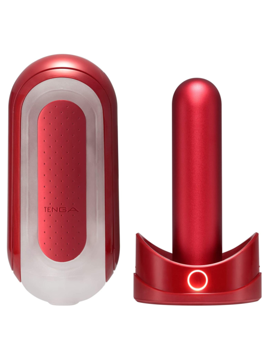 TENGA FLIP 0 ZERO ROJO CON CALENTADOR