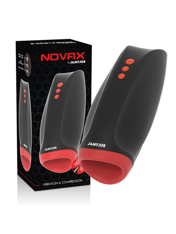 JAMYJOB NOVAX MASTURBADOR CON VIBRACION Y COMPRESION