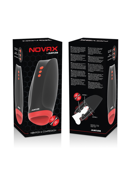 JAMYJOB NOVAX MASTURBADOR CON VIBRACION Y COMPRESION