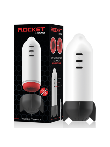 JAMYJOB ROCKET MASTURBADOR TECNOLOGIA SOFT COMPRESSION Y VIBRACION