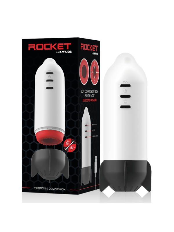 JAMYJOB ROCKET MASTURBADOR TECNOLOGIA SOFT COMPRESSION Y VIBRACION