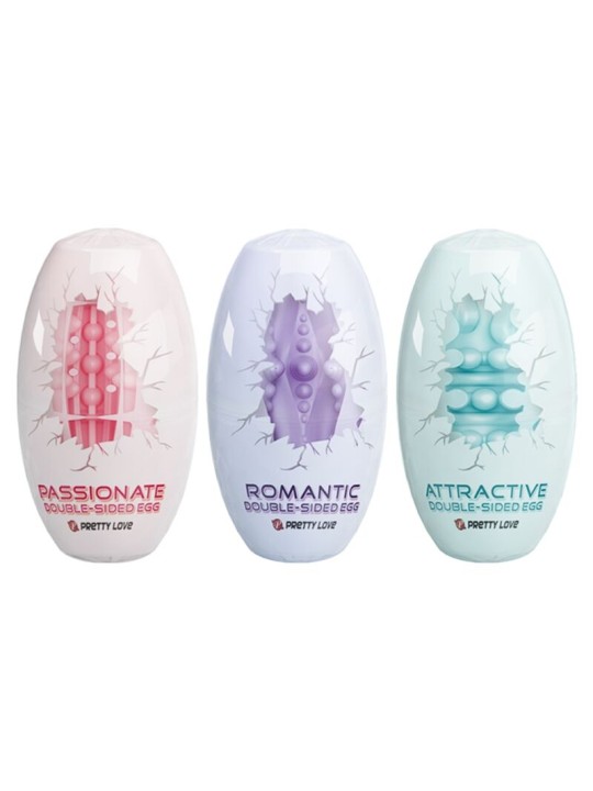 PRETTY LOVE HUEVO MASTURBADOR DOBLE CARA 15 UDS