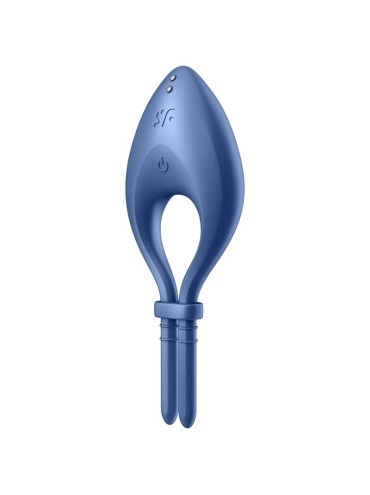 SATISFYER BULLSEYE ANILLO VIBRADOR APP AZUL