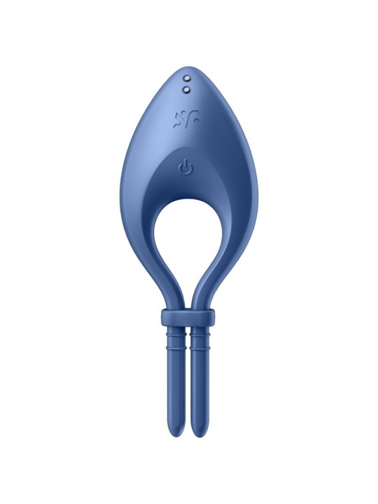 SATISFYER BULLSEYE ANILLO VIBRADOR APP AZUL