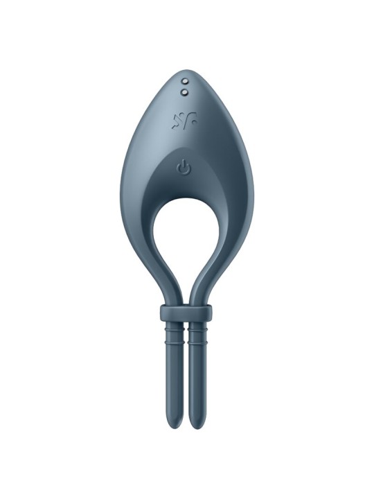 SATISFYER BULLSEYE ANILLO VIBRADOR APP GRIS