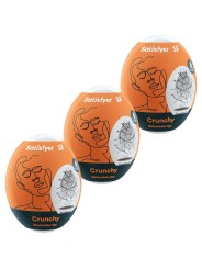 SATISFYER 3 HUEVOS MASTURBADORES CRUNCHY