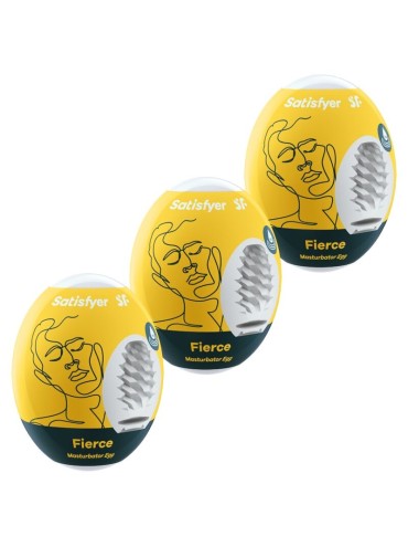 SATISFYER 3 HUEVOS MASTURBADORES FIERCE