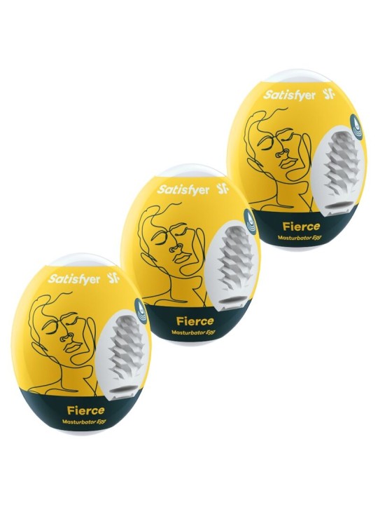 SATISFYER 3 HUEVOS MASTURBADORES FIERCE