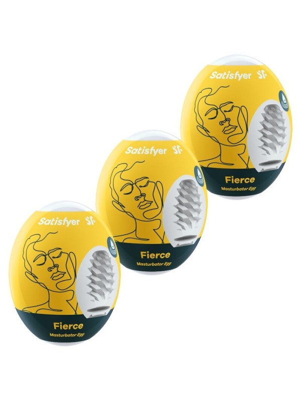SATISFYER 3 HUEVOS MASTURBADORES FIERCE