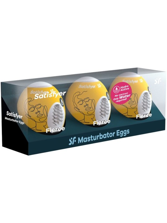 SATISFYER 3 HUEVOS MASTURBADORES FIERCE