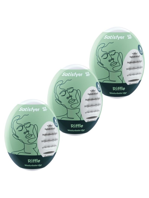 SATISFYER 3 HUEVOS MASTURBADORES RIFFLE