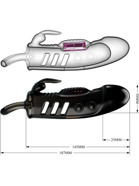 PRETTY LOVE SLOANE FUNDA PENE RABBIT NEGRO