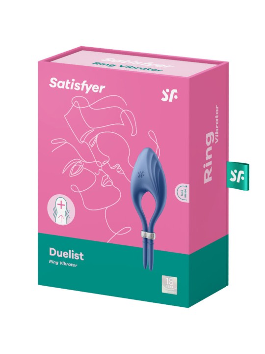 SATISFYER DUELIST ANILLO VIBRADOR GRIS