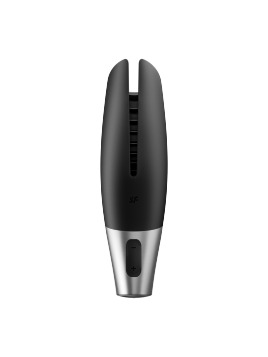 SATISFYER POWER MASTURBATOR NEGRO Y PLATA