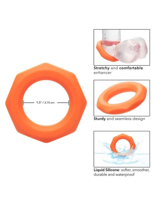 CALEXOTICS ALPHA SEXAGON RING NARANJA