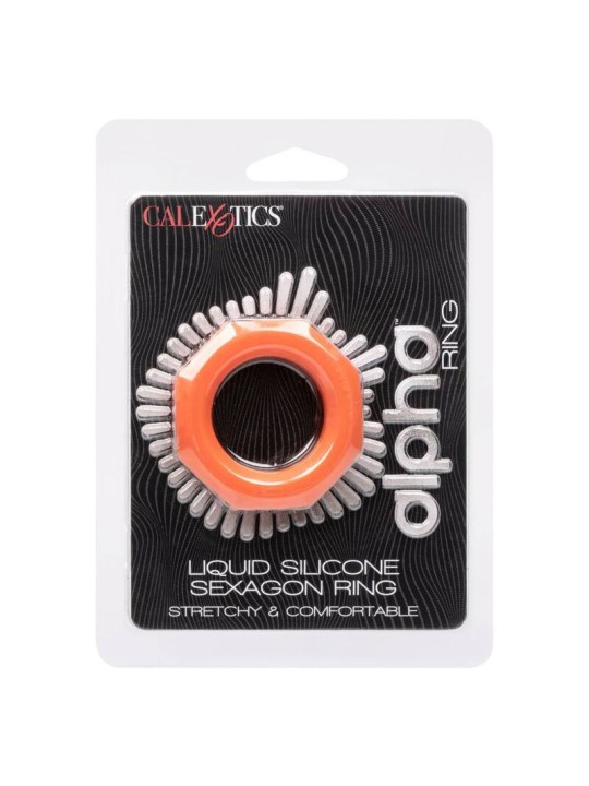 CALEXOTICS ALPHA SEXAGON RING NARANJA