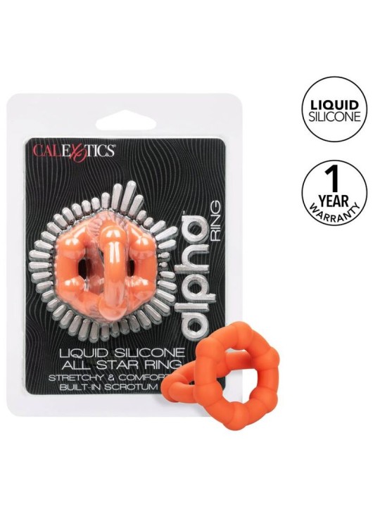 CALEXOTICS ALPHA ALL STAR RING NARANJA