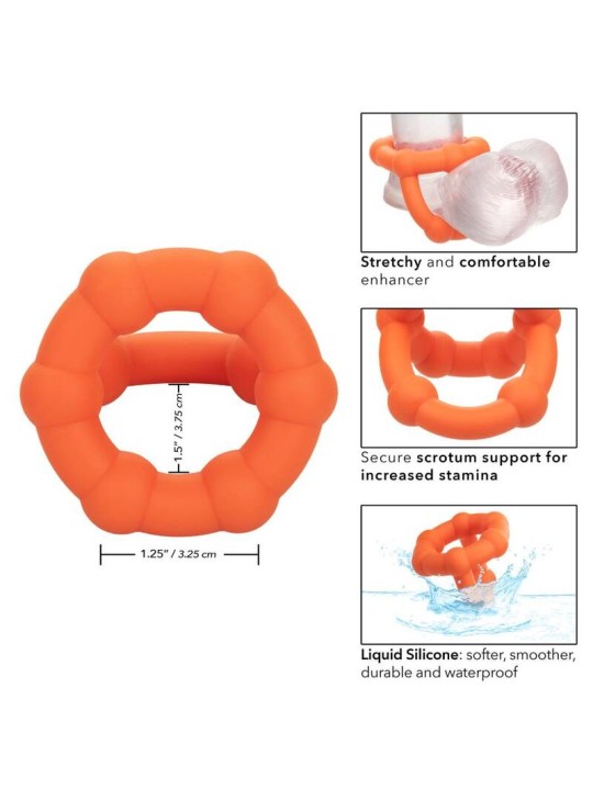 CALEXOTICS ALPHA ALL STAR RING NARANJA