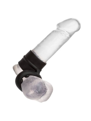 CALEXOTICS ALPHA DUAL MAGNUM RING NEGRO