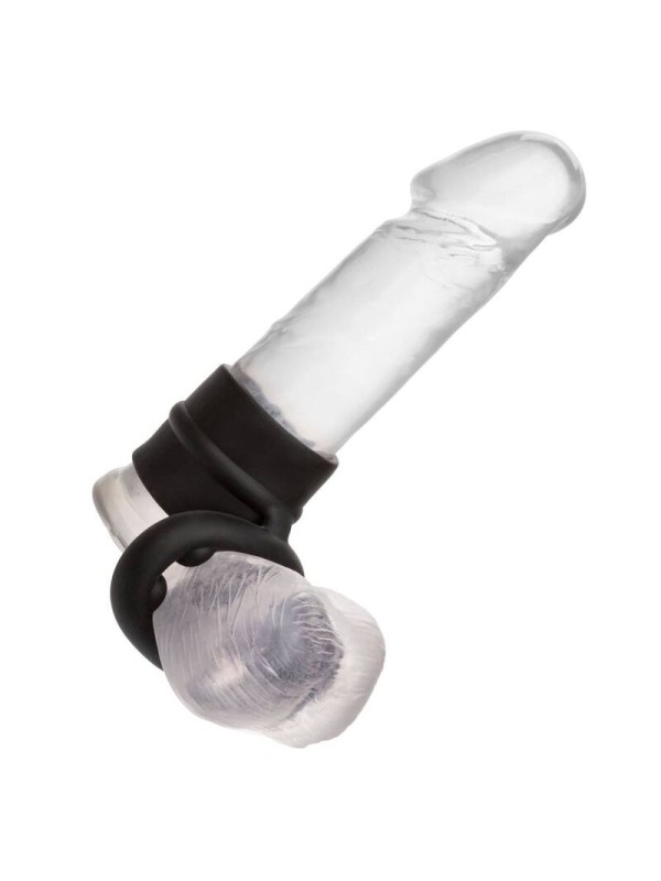 CALEXOTICS ALPHA DUAL MAGNUM RING NEGRO