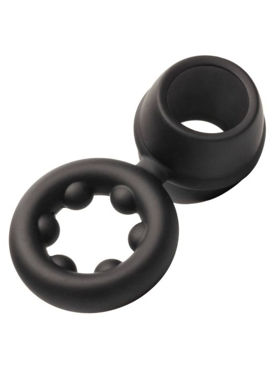 CALEXOTICS ALPHA DUAL MAGNUM RING NEGRO