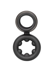 CALEXOTICS ALPHA DUAL MAGNUM RING NEGRO