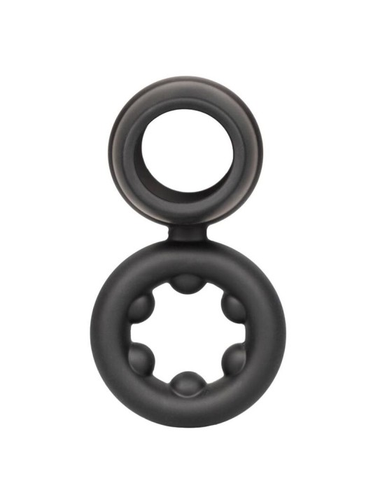 CALEXOTICS ALPHA DUAL MAGNUM RING NEGRO