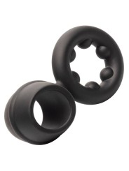 CALEXOTICS ALPHA DUAL MAGNUM RING NEGRO