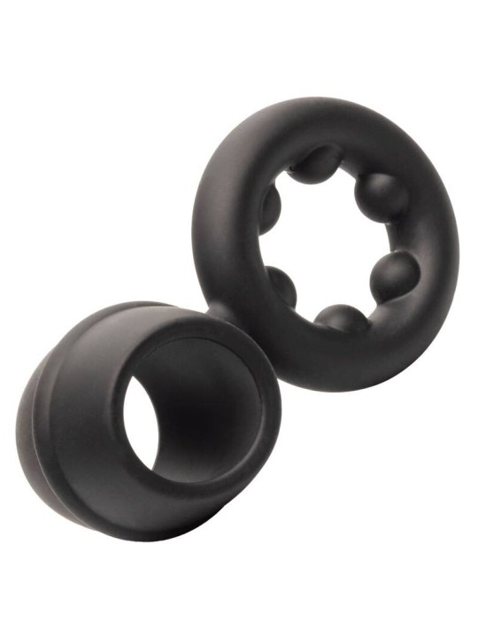 CALEXOTICS ALPHA DUAL MAGNUM RING NEGRO