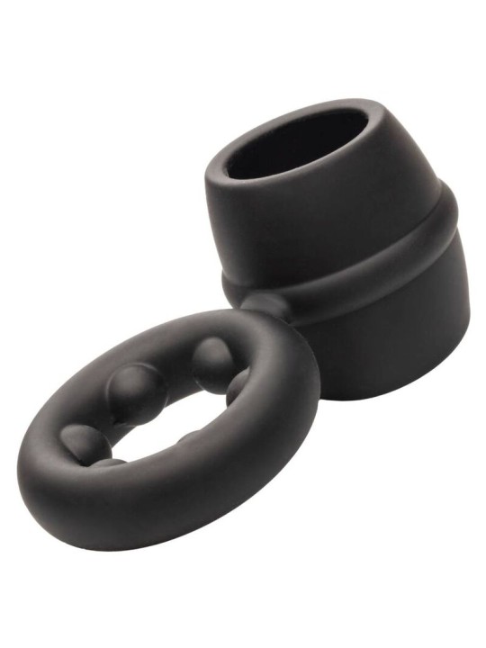 CALEXOTICS ALPHA DUAL MAGNUM RING NEGRO