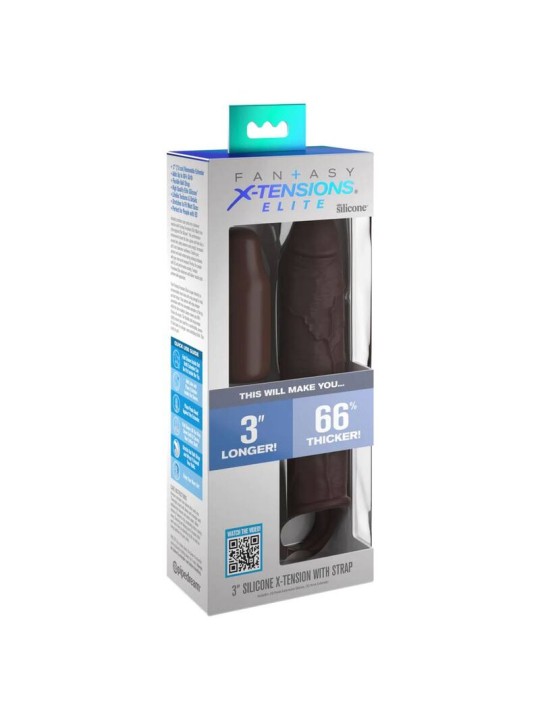 FANTASY X TENSIONS PIPEDREAMS EXTENSION W STRAP 1778 CM BROWN