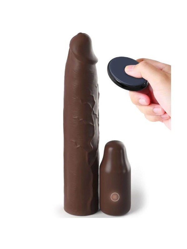 FANTASY X TENSIONS PIPEDREAMS SLEEVE 2286 CM 762 CM PLUG REMOTE BROWN