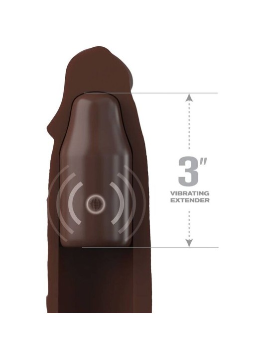 FANTASY X TENSIONS PIPEDREAMS SLEEVE 2286 CM 762 CM PLUG REMOTE BROWN