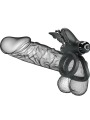 PRETTY LOVE DOBLE ANILLO VIBRADOR CON ESTIMULADOR NEGRO