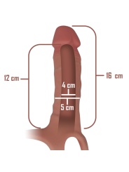 INTENSE ARNES HUECO CON DILDO SILICONA 16 X 35 CM